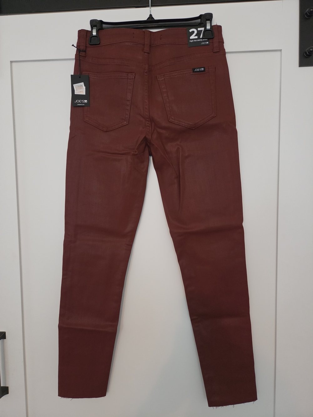 Joe's Jeans The Charlie Skinny Coated Jeans in Cinnamon